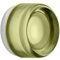 BUTTON SCONCE WALL & CEILING LIGHT MOULDED GLASS GREEN - DYKE & DEAN