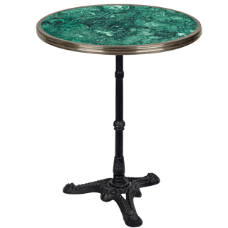 CARRARA GREEN GRANITE FRENCH BISTRO TABLE 24” - DYKE & DEAN