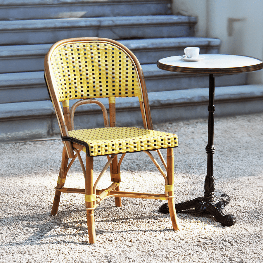 CARRARA GREEN GRANITE FRENCH BISTRO TABLE 24” - DYKE & DEAN