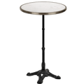 CARRARA WHITE MARBLE FRENCH BISTRO TABLE 24” - DYKE & DEAN
