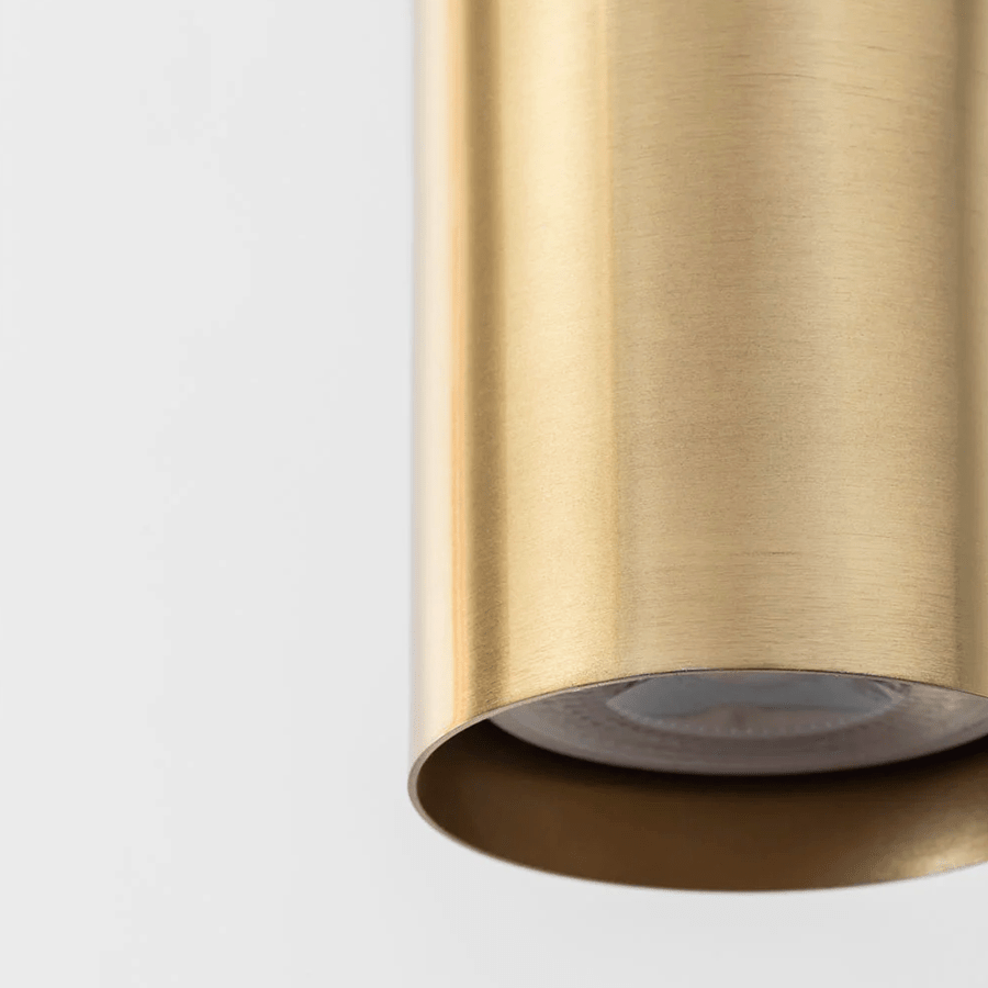 CEILING CYLINDER SPOT LAMP BRASS - DYKE & DEAN