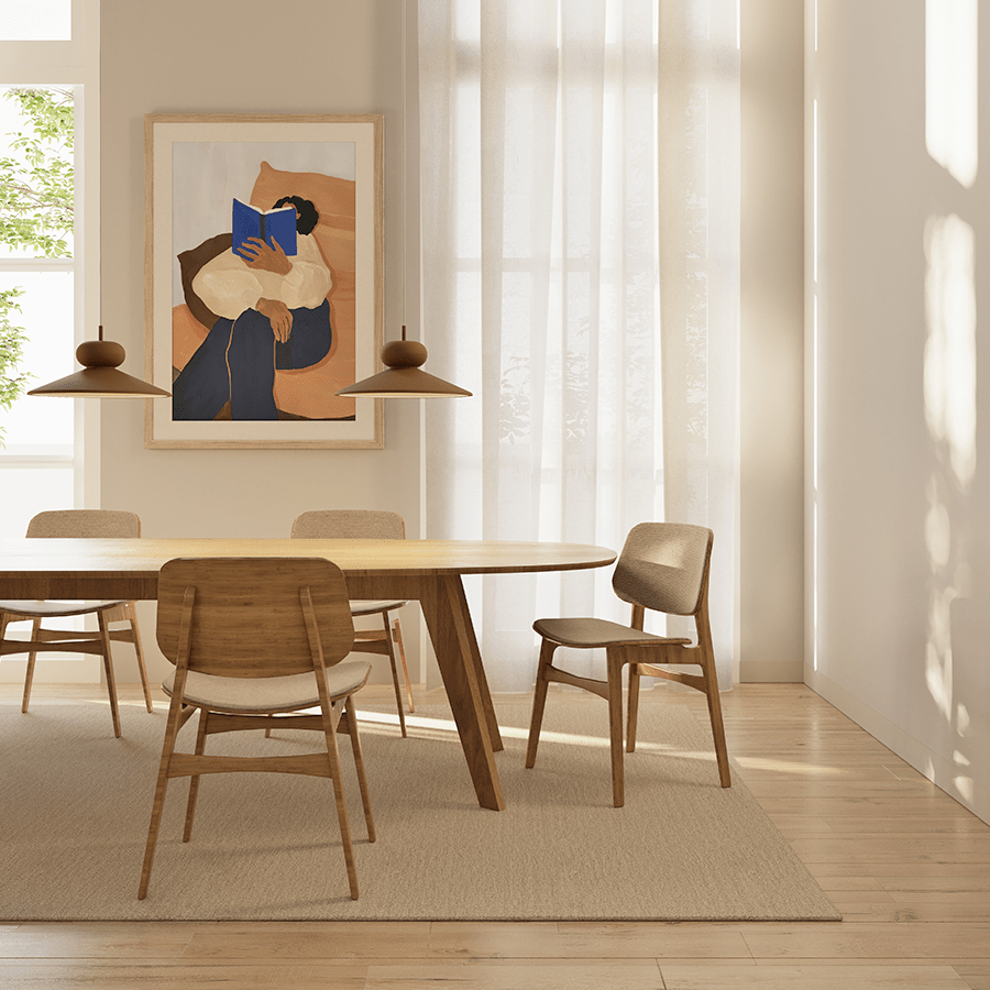 CERAMIC DOME PENDANT OVA LARGE - DYKE & DEAN