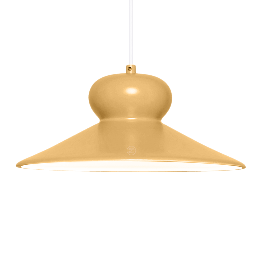 CERAMIC DOME PENDANT OVA SMALL - DYKE & DEAN