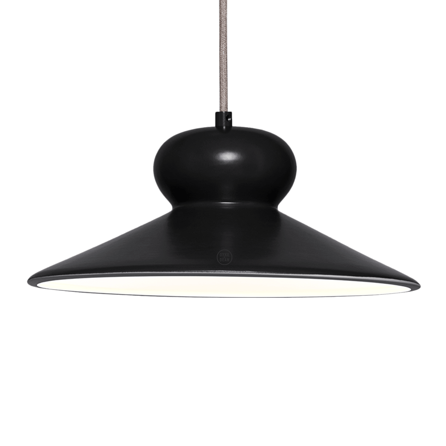 CERAMIC DOME PENDANT OVA SMALL - DYKE & DEAN