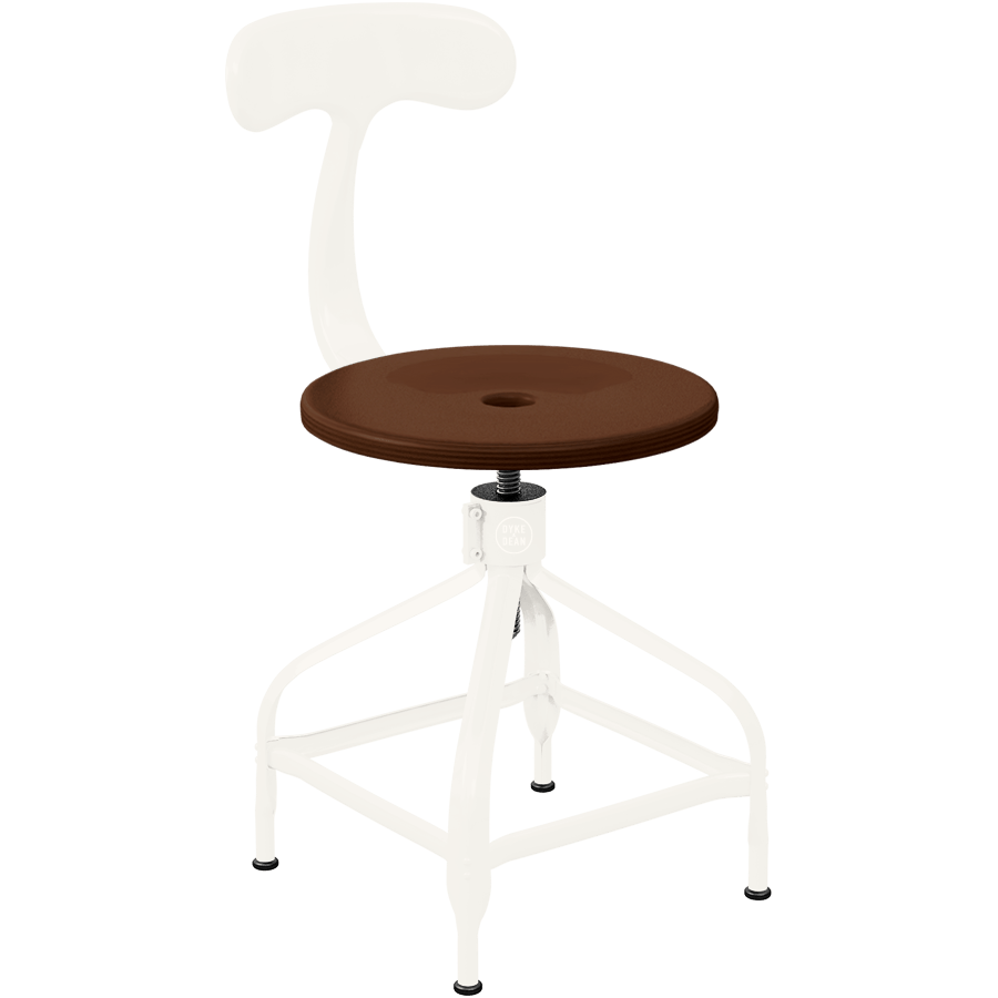 CHAISES NICOLLE DACTYLO ADJUSTABLE SWIVEL CHAIR WOOD - DYKE & DEAN