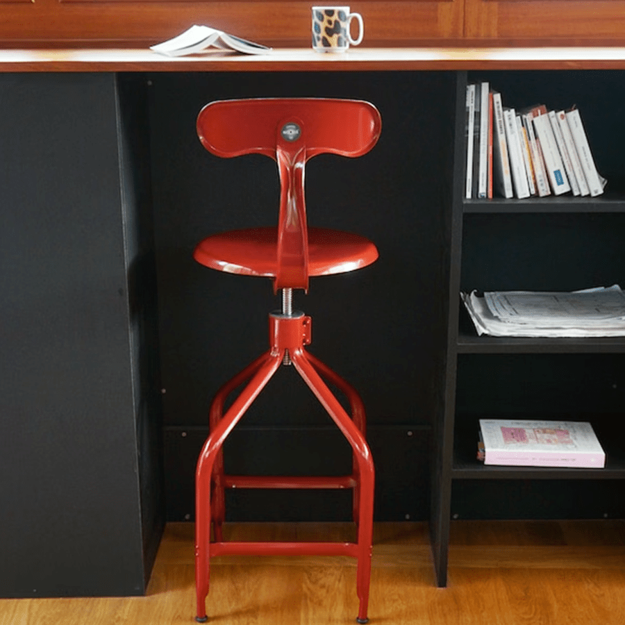 CHAISES NICOLLE DACTYLO ADJUSTABLE SWIVEL CHAIR WOOD - DYKE & DEAN