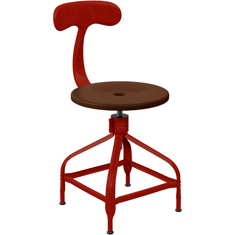 CHAISES NICOLLE DACTYLO ADJUSTABLE SWIVEL CHAIR WOOD - DYKE & DEAN