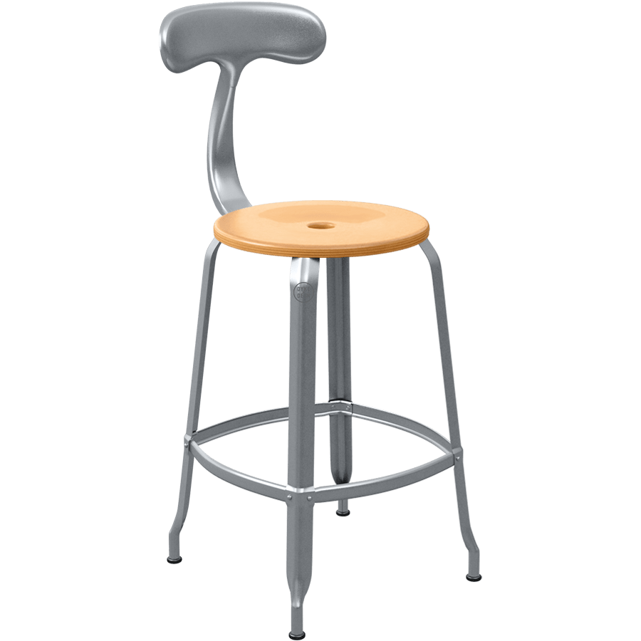 CHAISES NICOLLE METAL CHAIR WOOD 65 - DYKE & DEAN