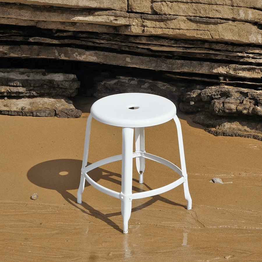 CHAISES NICOLLE METAL STOOL 45 - DYKE & DEAN