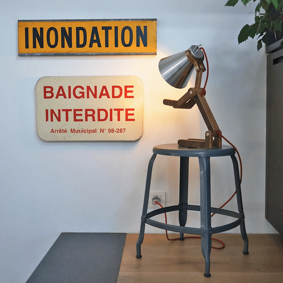 CHAISES NICOLLE METAL STOOL 45 - DYKE & DEAN