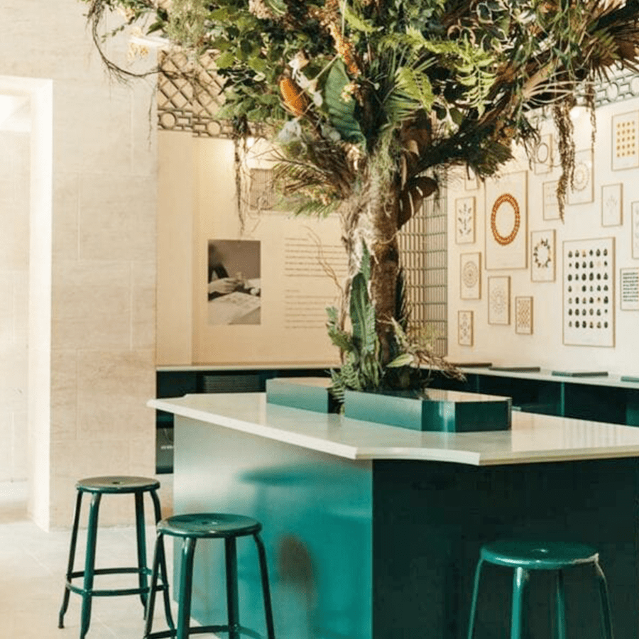 CHAISES NICOLLE METAL STOOL 45 - DYKE & DEAN