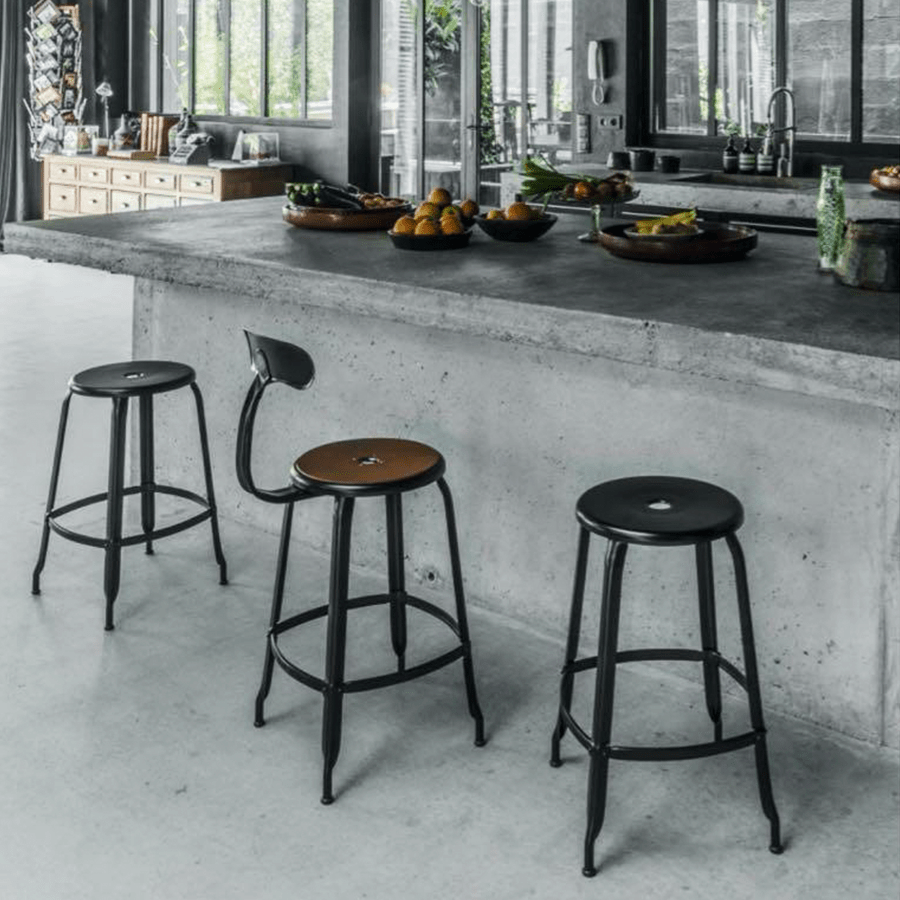 CHAISES NICOLLE METAL STOOL 60 - DYKE & DEAN