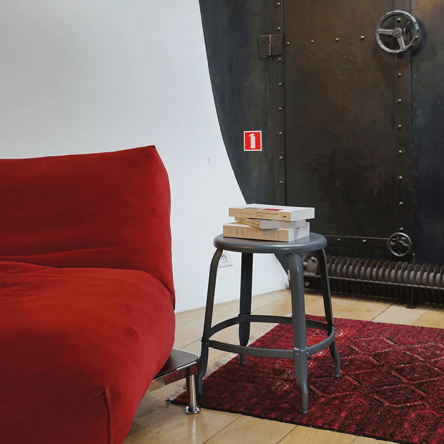 CHAISES NICOLLE METAL STOOL 75 - DYKE & DEAN