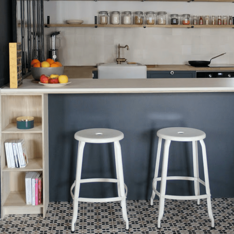 CHAISES NICOLLE METAL STOOL 80 - DYKE & DEAN