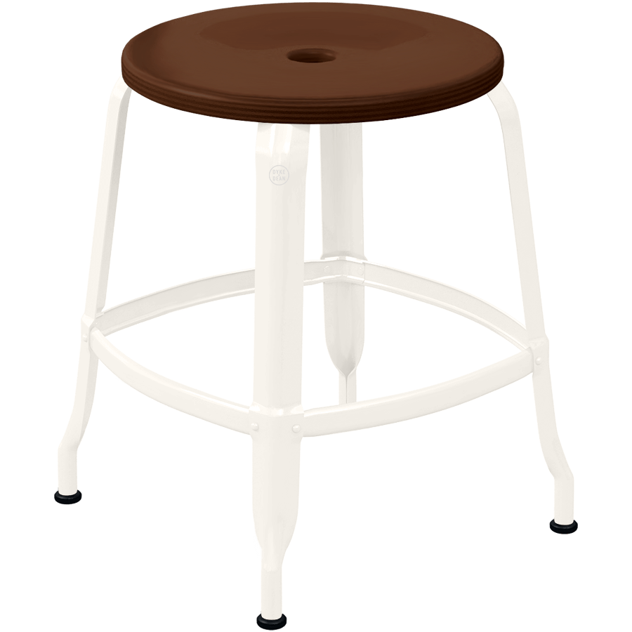 CHAISES NICOLLE METAL STOOL WOOD 45 - DYKE & DEAN