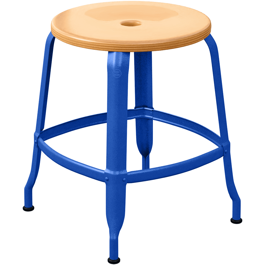 CHAISES NICOLLE METAL STOOL WOOD 45 - DYKE & DEAN