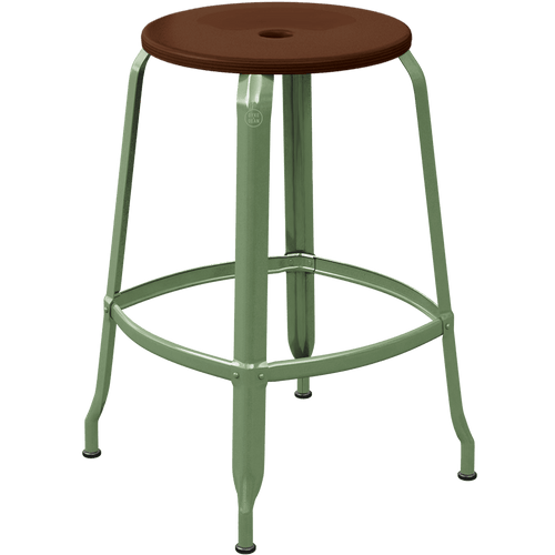 CHAISES NICOLLE METAL STOOL WOOD 65 - DYKE & DEAN