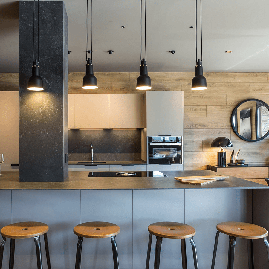 CHAISES NICOLLE METAL STOOL WOOD 65 - DYKE & DEAN