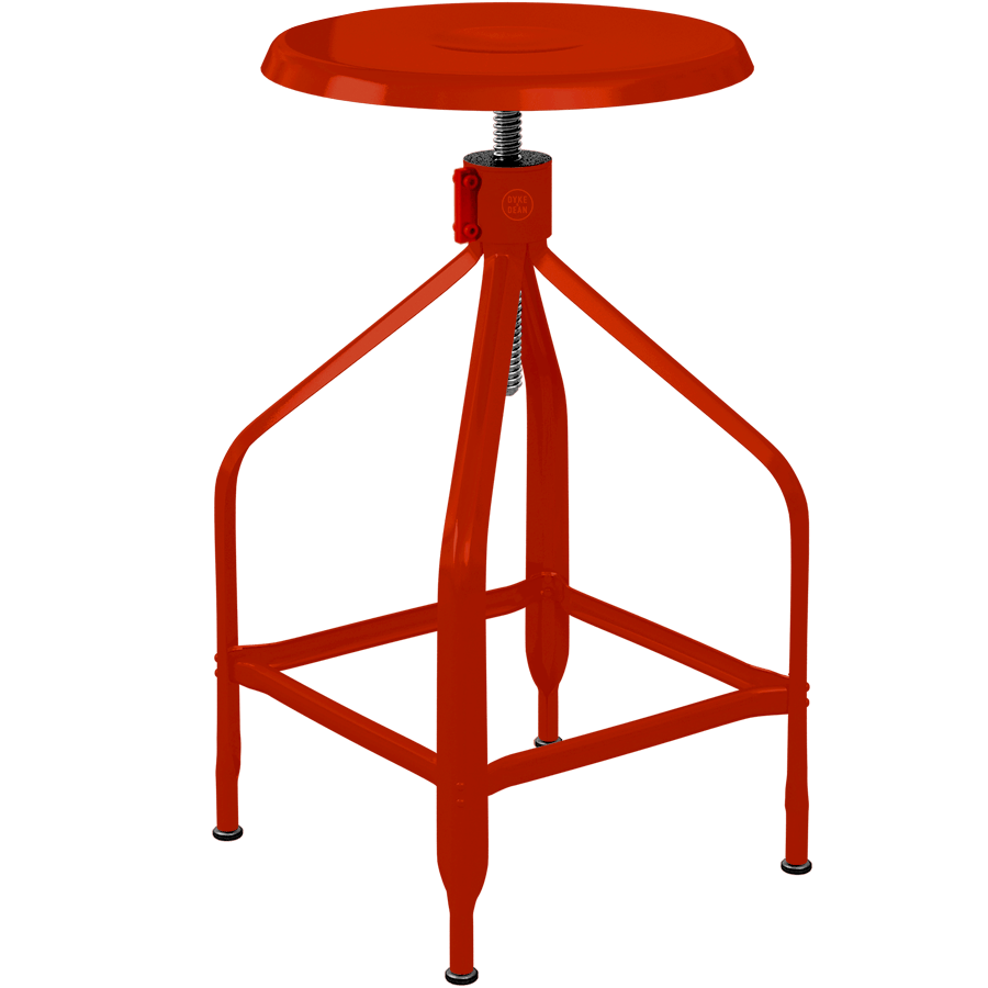 CHAISES NICOLLE TALL ADJUSTABLE SWIVEL STOOL - DYKE & DEAN