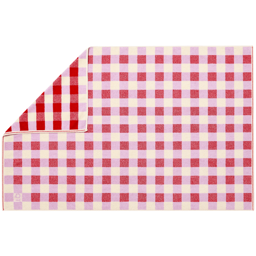 CHECK BATH SHEET TOWEL CANDY - DYKE & DEAN