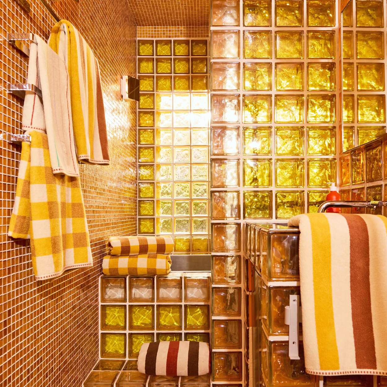 CHECK BATH SHEET TOWEL CANYON - DYKE & DEAN