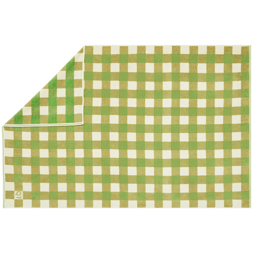CHECK BATH TOWEL OLIVE - DYKE & DEAN