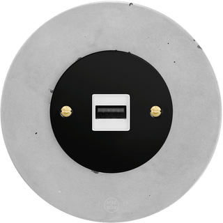 CLASSIC CONCRETE USB BLACK SOCKET - DYKE & DEAN