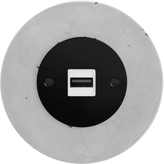 CLASSIC CONCRETE USB BLACK SOCKET - DYKE & DEAN