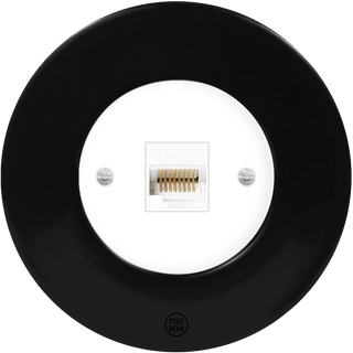 CLASSIC PORCELAIN CAT DOMINO SOCKET - DYKE & DEAN