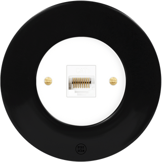 CLASSIC PORCELAIN CAT DOMINO SOCKET - DYKE & DEAN