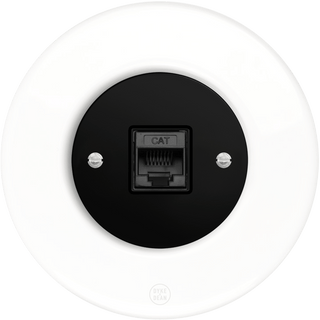 CLASSIC PORCELAIN CAT REVERSE DOMINO SOCKET - DYKE & DEAN