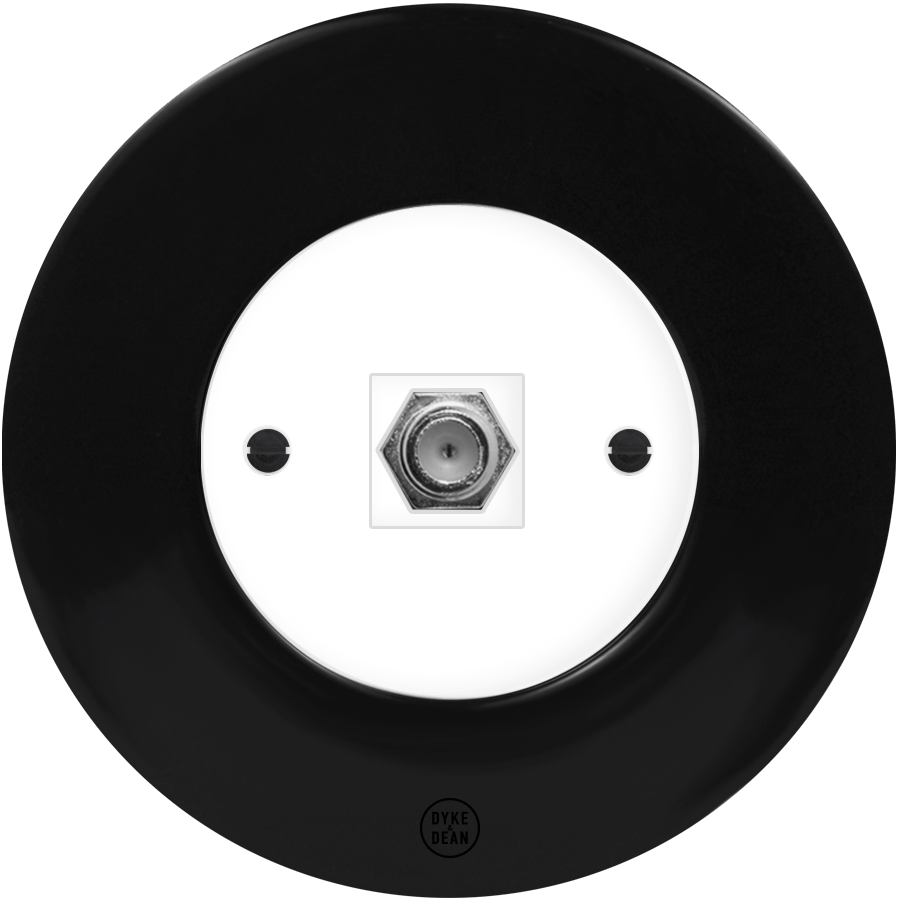 CLASSIC PORCELAIN SAT DOMINO SOCKET - DYKE & DEAN