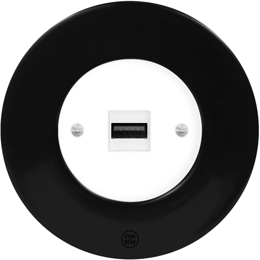 CLASSIC PORCELAIN USB DOMINO SOCKET - DYKE & DEAN