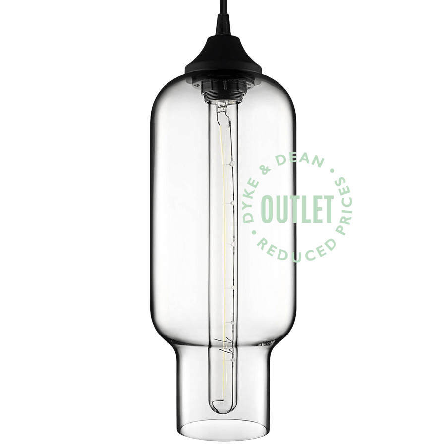 CLEAR GLASS PENDANT E27 OUTLET - DYKE & DEAN