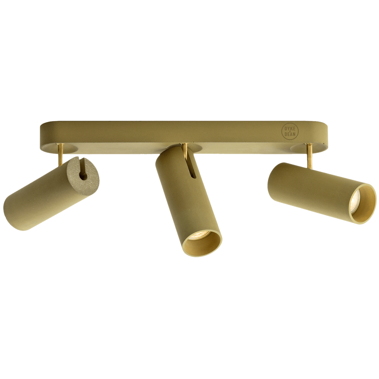 CONCRETE ADJUSTABLE 3 CEILING SPOT LIGHT - DYKE & DEAN