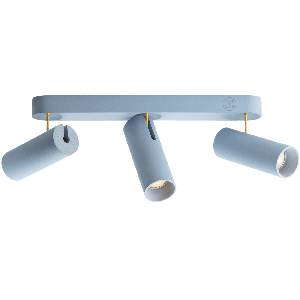 CONCRETE ADJUSTABLE 3 CEILING SPOT LIGHT - DYKE & DEAN