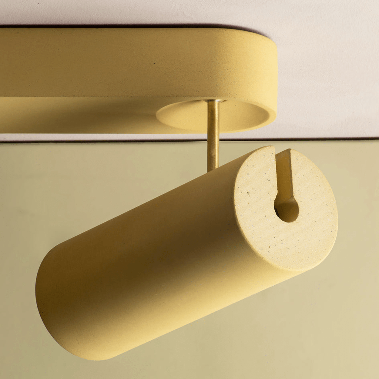 CONCRETE ADJUSTABLE 3 CEILING SPOT LIGHT - DYKE & DEAN