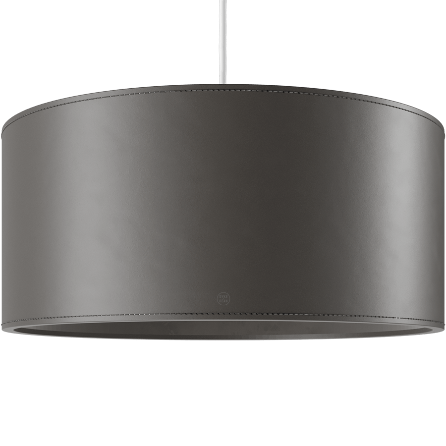 CUERO DRUM LEATHER PENDANT LIGHT GRAPHITE - DYKE & DEAN