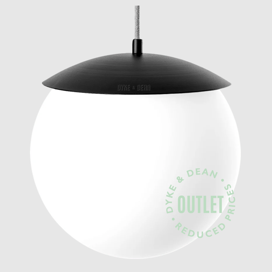 DISC GLOBE OPAL PENDANT 300mm OUTLET - DYKE & DEAN