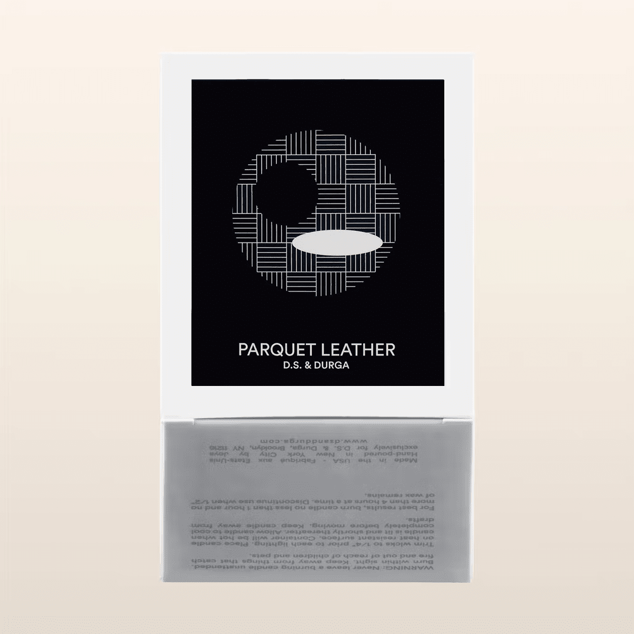 DS&DURGA PARQUET LEATHER CANDLE - DYKE & DEAN