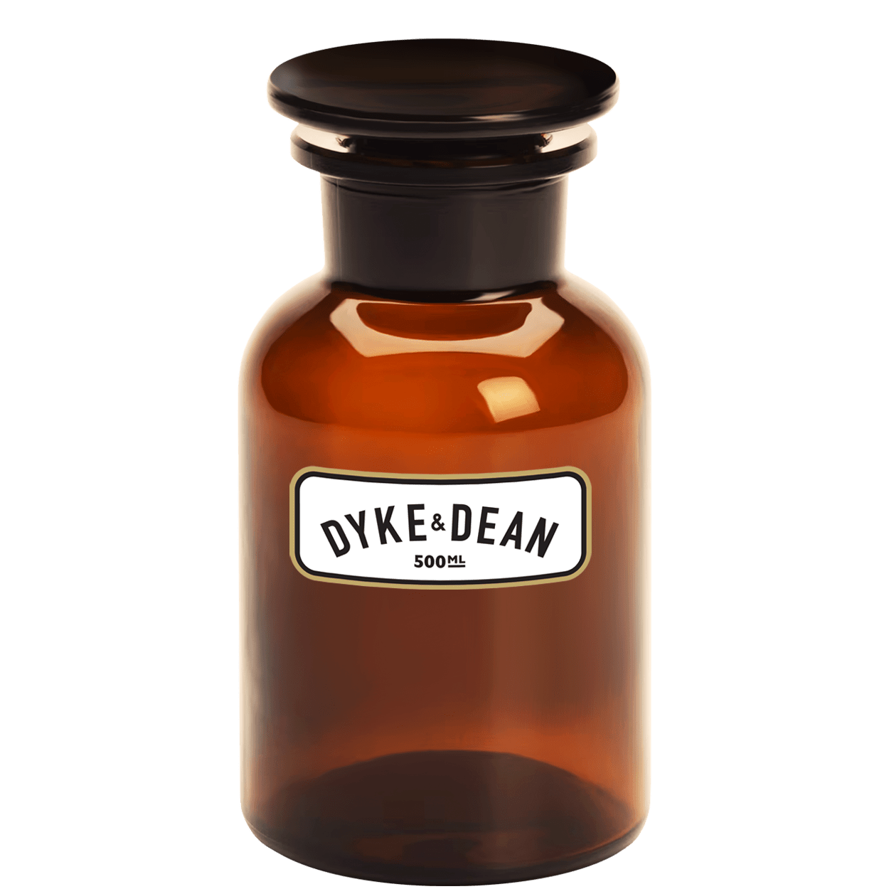 DYKE & DEAN APOTHECARY JAR BROWN GLASS 500ML - DYKE & DEAN