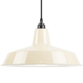 DYKE & DEAN PENDANT LAMPSHADE CREAM WITH BULB HOLDER - DYKE & DEAN