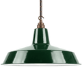 DYKE & DEAN PENDANT LAMPSHADE GREEN WITH HOOK & CHAIN SET - DYKE & DEAN