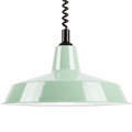 DYKE & DEAN PENDANT LAMPSHADE MINT GREEN WITH RETRACTABLE SPRING - DYKE & DEAN