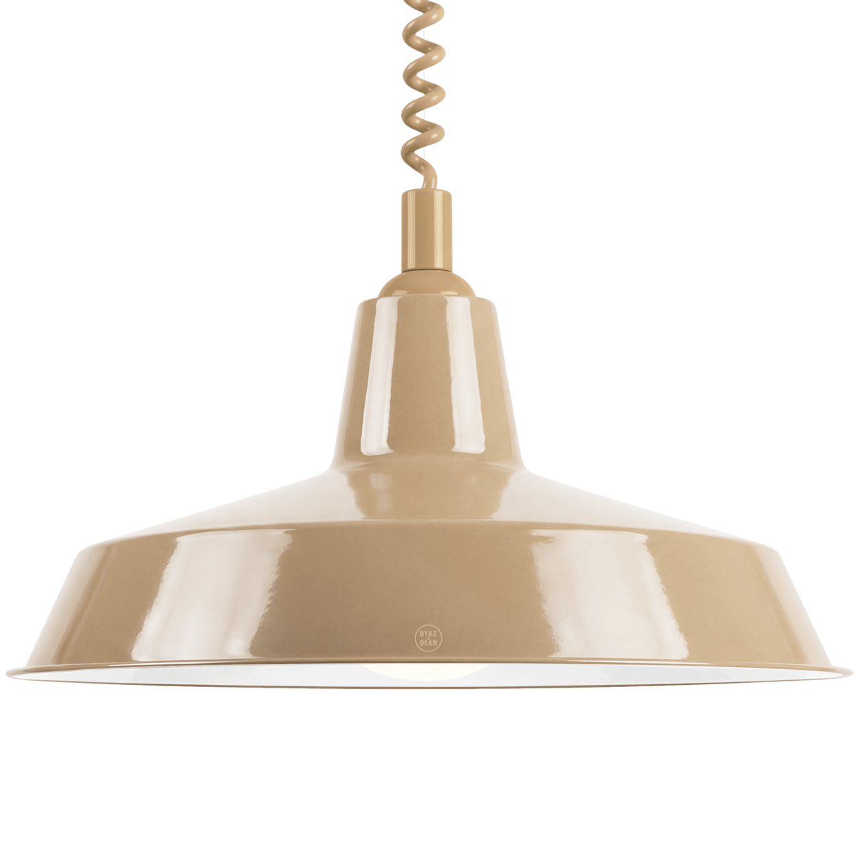 DYKE & DEAN PENDANT LAMPSHADE NUDE WITH RETRACTABLE SPRING - DYKE & DEAN