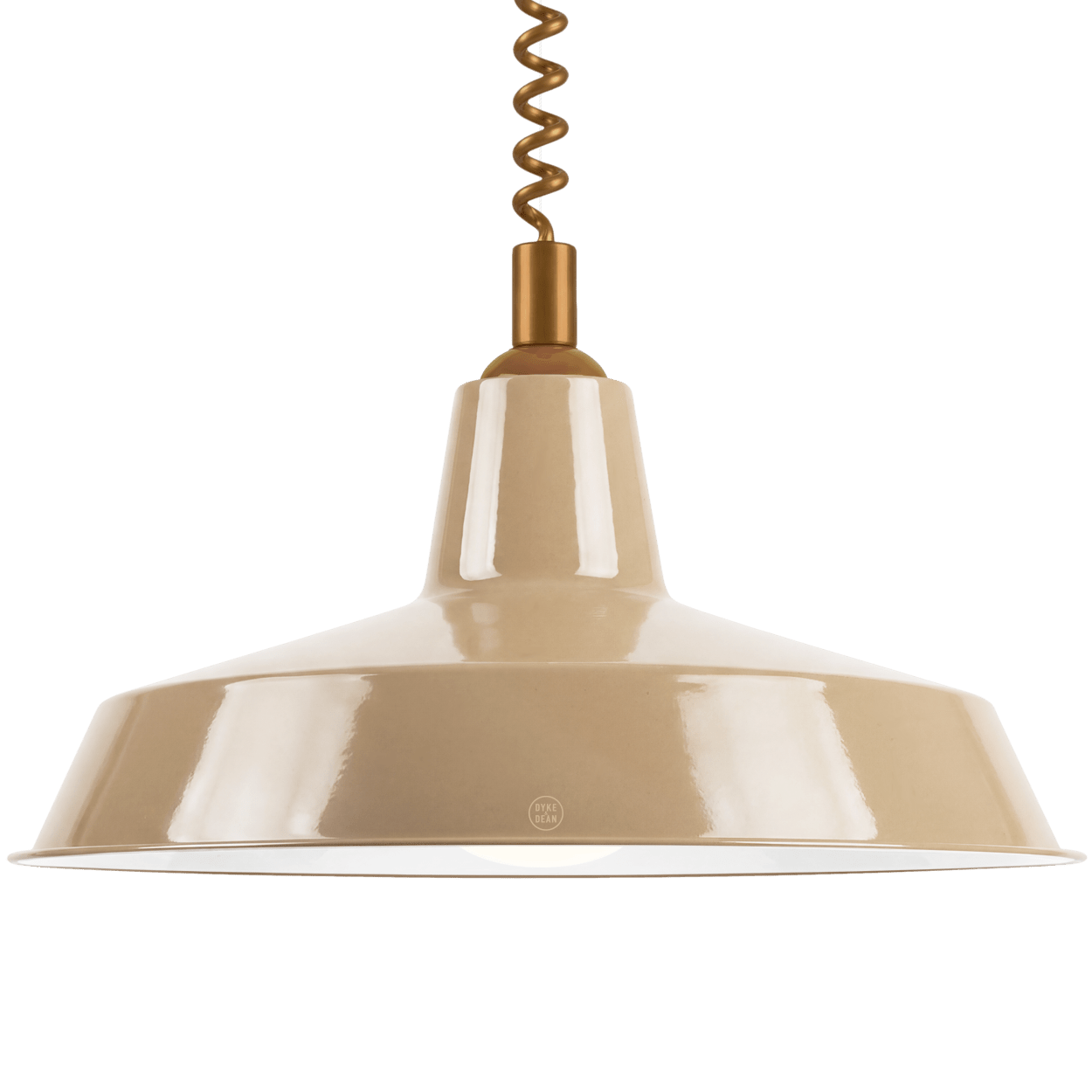 DYKE & DEAN PENDANT LAMPSHADE NUDE WITH RETRACTABLE SPRING - DYKE & DEAN