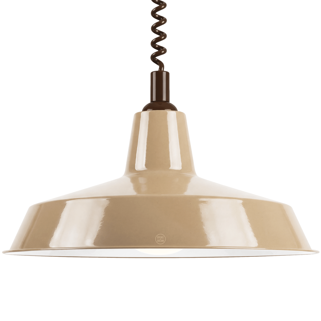 DYKE & DEAN PENDANT LAMPSHADE NUDE WITH RETRACTABLE SPRING - DYKE & DEAN