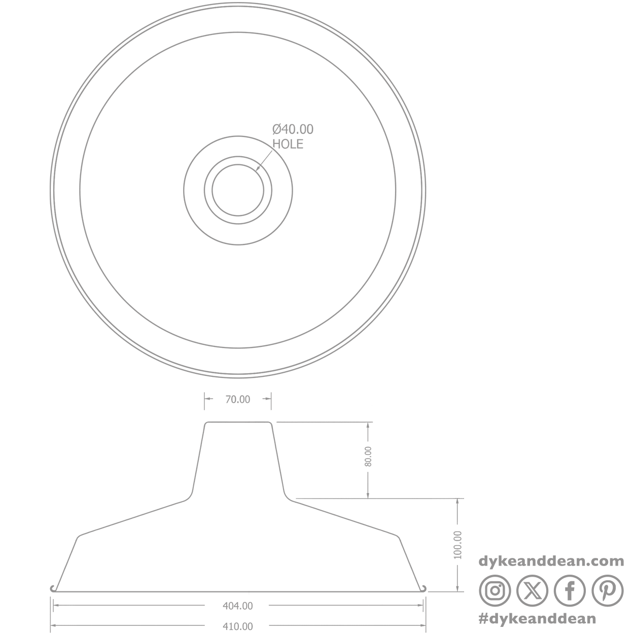 DYKE & DEAN PENDANT LAMPSHADE ORANGE - DYKE & DEAN