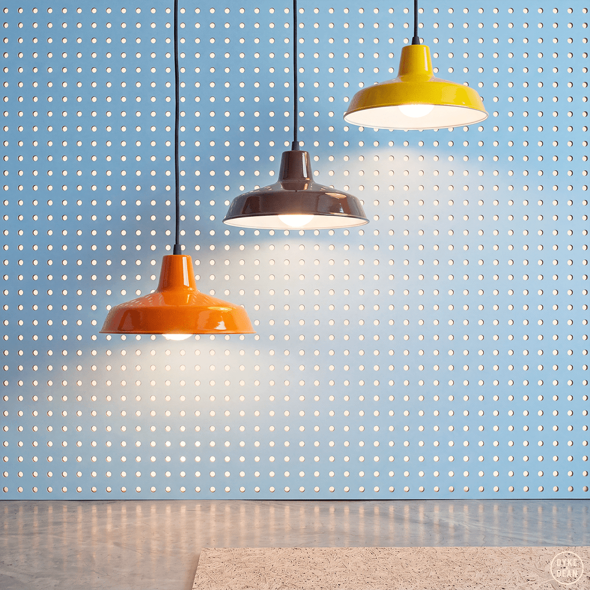 Dyke & Dean small pendant lampshade Yellow - DYKE & DEAN