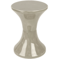 DYKE & DEAN TAM TAM STOOL ENAMEL METAL NUDE - DYKE & DEAN